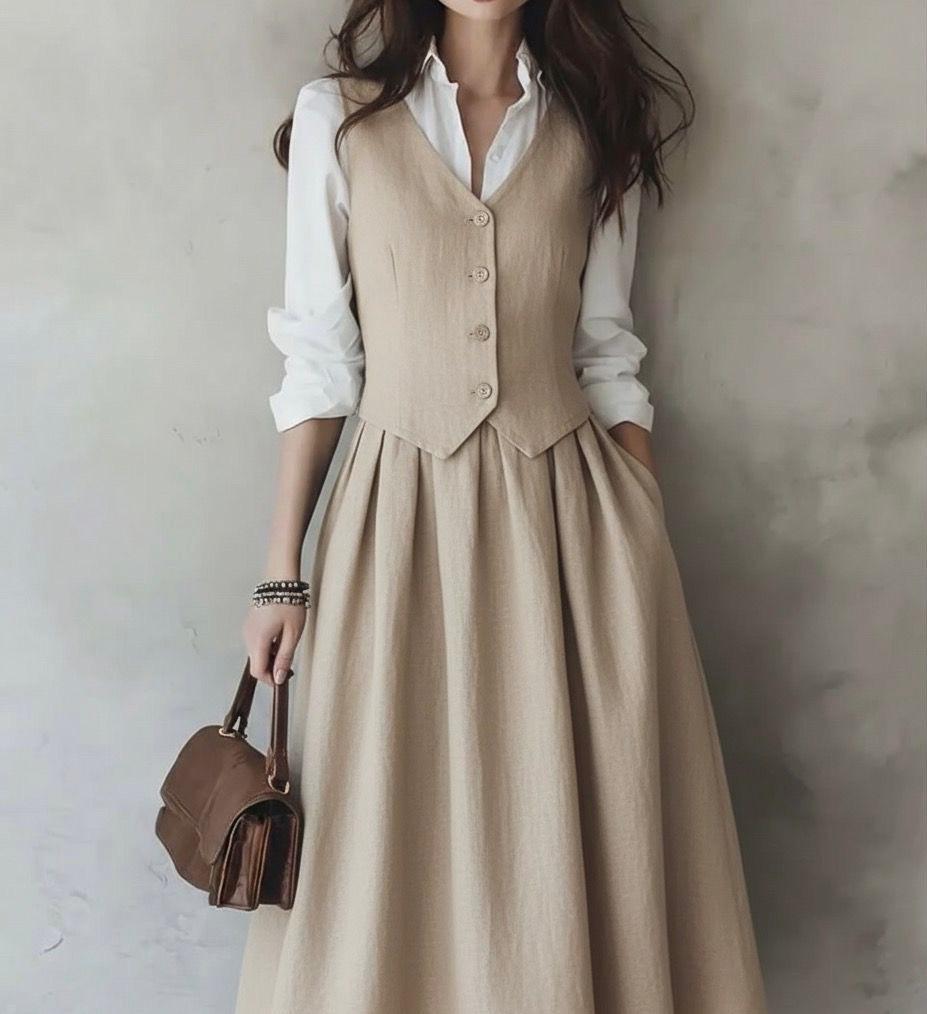 Biege Office wear - Three piece set