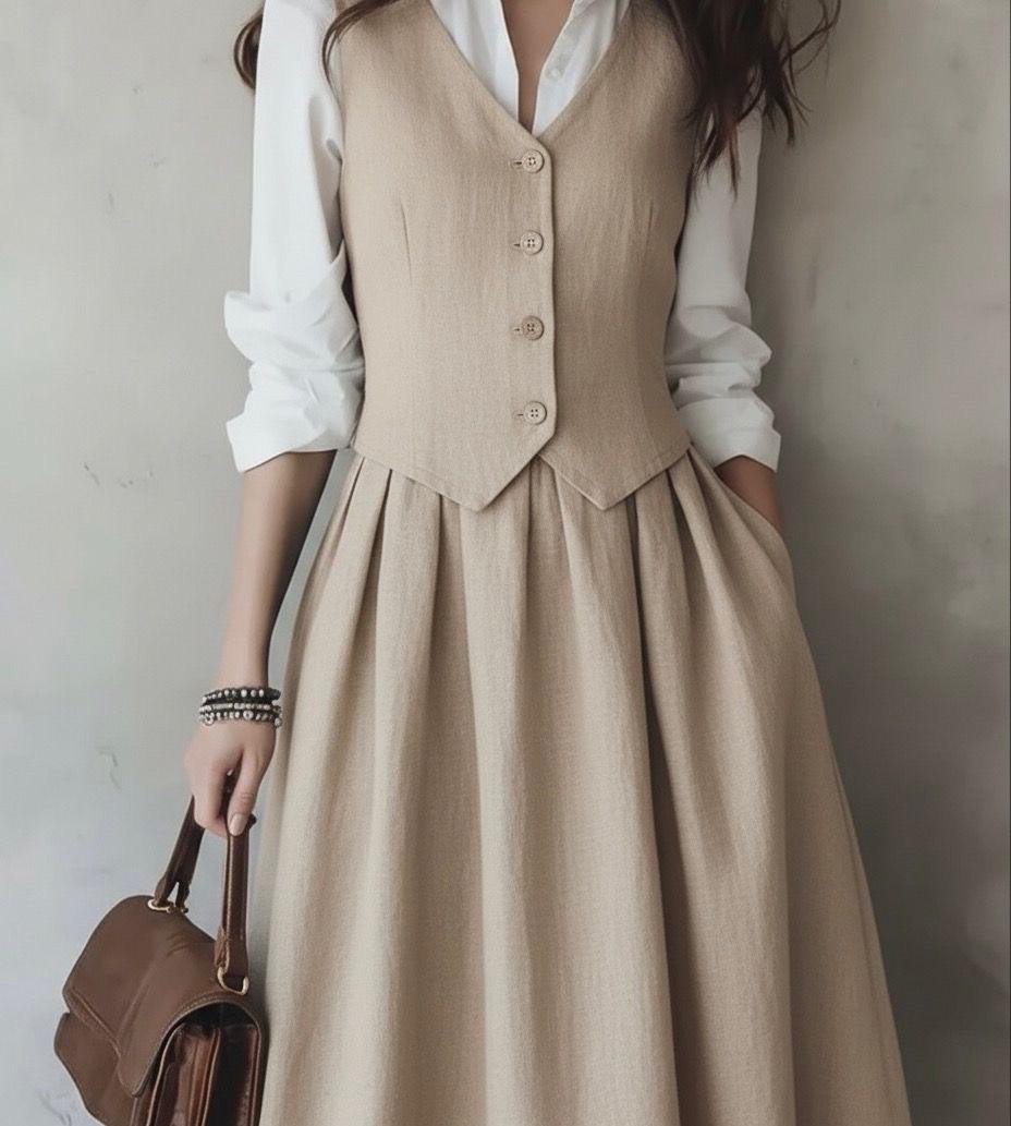 Biege Office wear - Three piece set