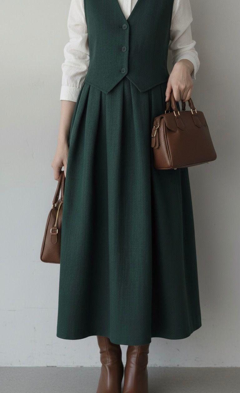 Green Office wear - Three piece set